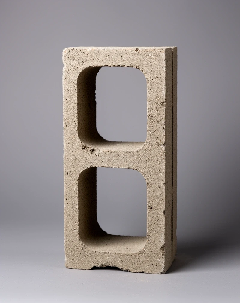Pustak ceramiczny z widocznymi drążeniami